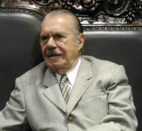 José Sarney, gobernó Brasil entre 1985 y 1990. Actualmente preside el Senado de su país y ha reiterado su oposición al ingreso de Venezuela en el Mercosur.