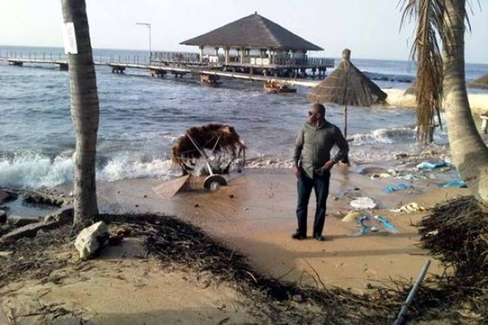 Costas africanas son engullidas por el mar