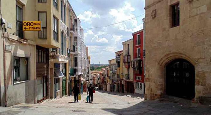 Calle Balboraz, en Zamora (Castilla y León)