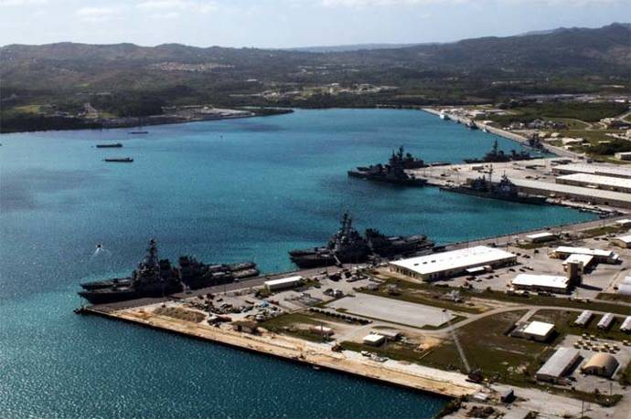 Vista parcial de Guam (imagen de archivo)
