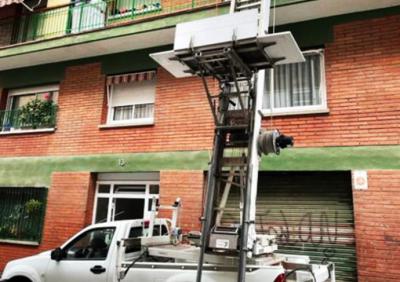 Plataforma elevadora en Barcelona (Imagen de referencia)