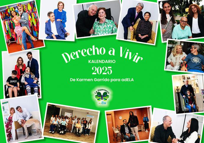 Kalendario “Derecho A Vivir 2025”. De Karmen Garrido para adELA