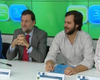 Ignacio Uriarte (d) junto a Mariano Rajoy, en una imagen de archivo